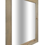 Shiplap Reclaimed Wood Mirror Shown in Weathered Oak, 4 Sizes & 20 Stains - Renewed Decor & Storage