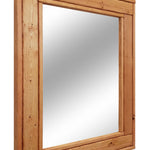 Herringbone Reclaimed Styled Wood Mirror, 20 Stain Colors & Custom Sizes, Shown in Ipswich Pine