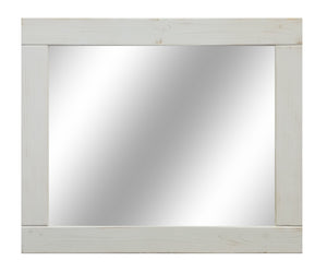 Natural Rustic Wall Mirror, Reclaimed Styled Wood Mirror, Vanity Mirror, Barnwood Mirror, Farmhouse Wall Decor, Bathroom Decor - Renewed Decor & Storage