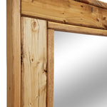 Herringbone Reclaimed Styled Wood Mirror, 20 Stain Colors & Custom Sizes, Shown in Puritan Pine