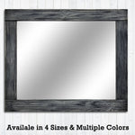 Natural Rustic Wall Mirror, Vanity Mirror, Vintage Mirror, Wood Mirror, Bathroom Mirror, Farmhouse Wall Decor, Nursery Decor, Kitchen Decor - Renewed Decor & Storage