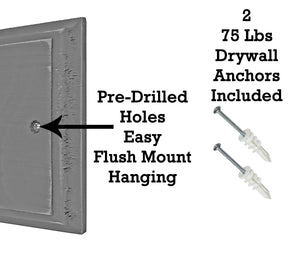 Flush Mount with Wall Anchors