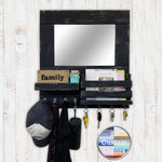 Bristol Organizer, Mirror, Mail Holder, Shelf with Hooks - 20 Paint Colors - Renewed Decor & Storage