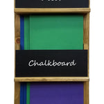 Chalkboard Front Horsham Magazine and Folder Organizer, 20 Stain Colors, Shown in Driftwood