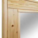 Herringbone Reclaimed Styled Wood Mirror, 20 Stain Colors & Custom Sizes, Shown in New Natural