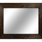 Shiplap Reclaimed Wood Mirror Shown in Jacobean, 4 Sizes & 20 Stains - Renewed Decor & Storage
