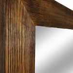 Shiplap Reclaimed Wood Mirror Shown in Special Walnut, 4 Sizes & 20 Stains - Renewed Decor & Storage