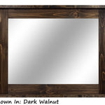 Modern Rustic Wood Framed Wall Mirror - Renewed Decor & Storage