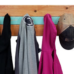 Cape May Boat Cleat Wall Hooks - 400 Color Combinations, Colonial Maple & Sea Blue