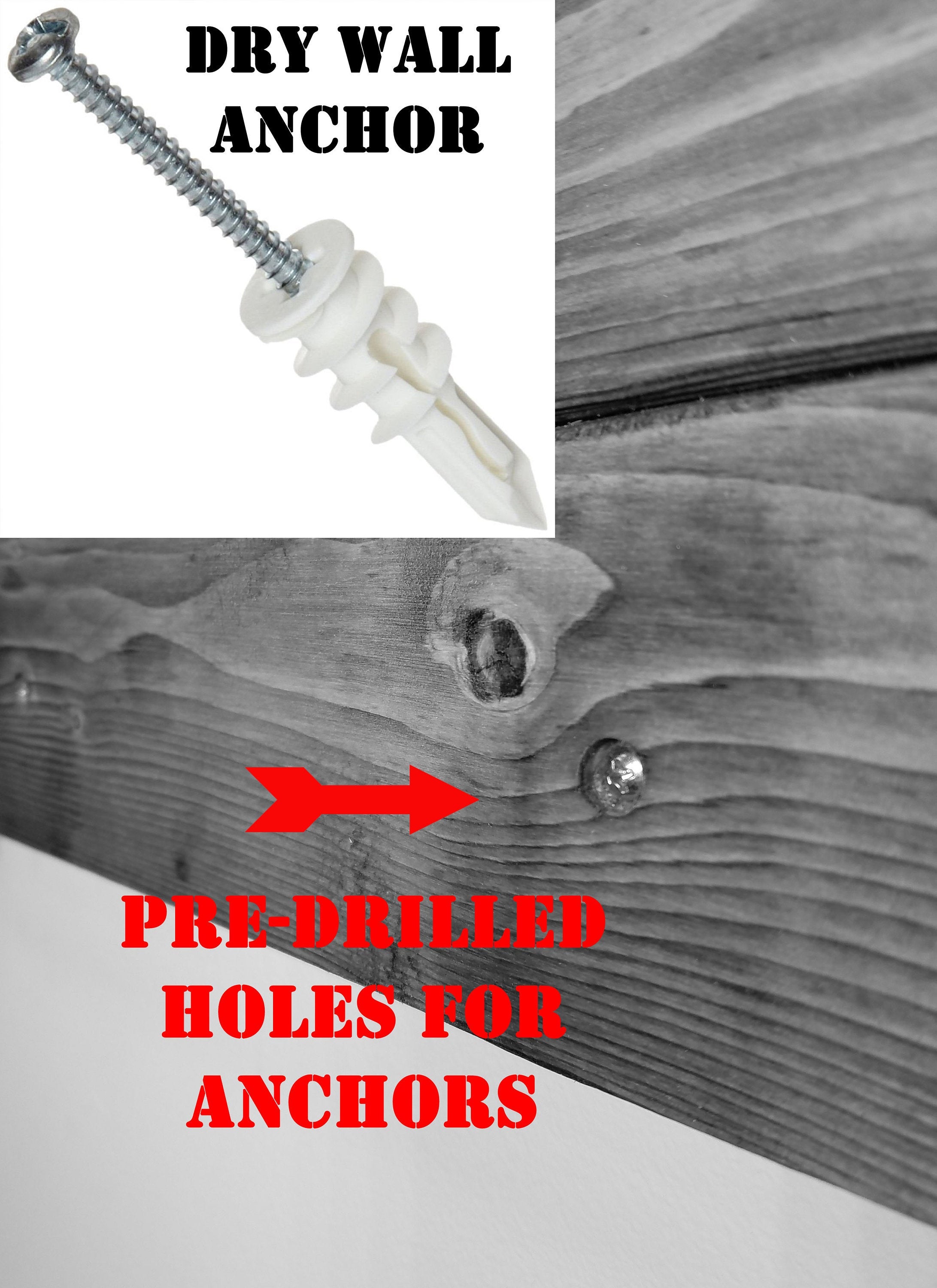 Flush Wall Mount & Drywall Anchors