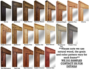 Millwood Mirror with Hooks, 20 Stain Colors - Renewed Decor & Storage