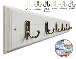 Countryside Custom Size Coat Hook Rack, Handmade in the USA