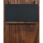 Chalkboard Urban Mail Organizer with Hooks, 20 Stain Colors, Shown in Special Walnut, Nickel Hooks