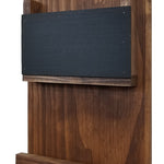 Chalkboard Urban Mail Organizer with Hooks, 20 Stain Colors, Shown in Special Walnut, Nickel Hooks
