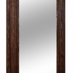 Herringbone Reclaimed Wood Full Length Mirror 2 Sizes & 20 Colors, Shown in Special Walnut