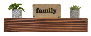 Square Beam Solid Wood Floating Shelves - Renewed Decor & Storage