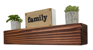 Square Beam Solid Wood Floating Shelves - Renewed Decor & Storage
