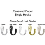 Mill Barn Wall Organizer with Hooks, 20 Stain Colors - Renewed Decor & Storage