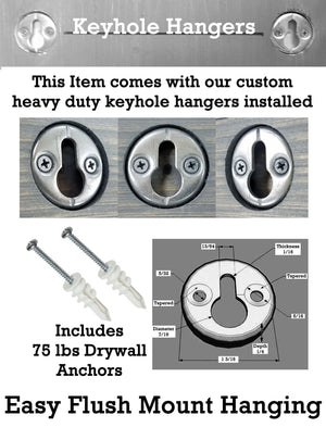 Mill Barn Wall Organizer with Hooks, 20 Stain Colors - Renewed Decor & Storage