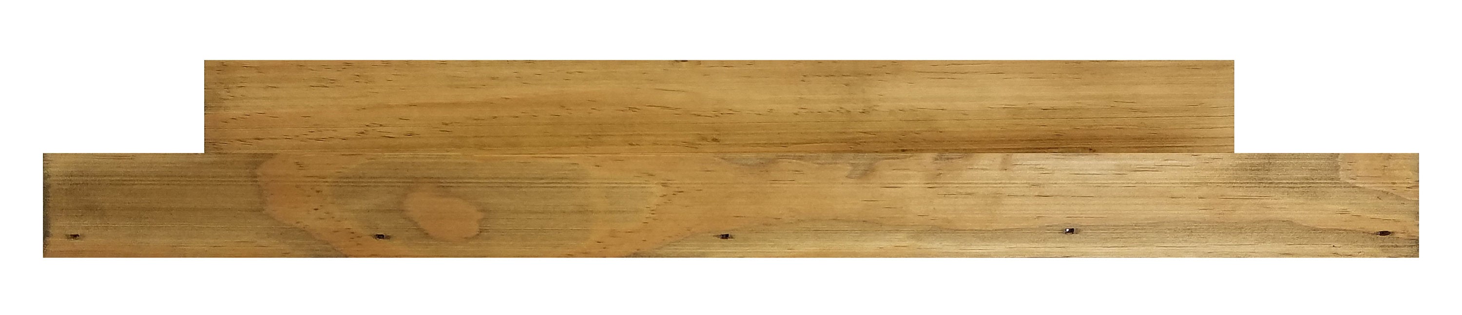 Extra Deep Farmhouse Shelf with Ledge, 7 Sizes & 20 Colors, Shown in Driftwood