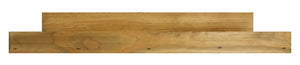 Extra Deep Farmhouse Shelf with Ledge, 7 Sizes & 20 Colors, Shown in Driftwood