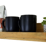 Extra Deep Farmhouse Shelf with Ledge, 7 Sizes & 20 Colors, Shown in Driftwood