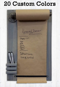 Rydal Farmhouse Rustic Wooden Memo Paper Roll Holder - Renewed Decor & Storage