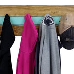 Cape May Boat Cleat Wall Hooks - 400 Color Combinations, Shown in Driftwood & Sea Blue