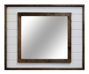 Stone Harbor Shiplap Framed Wall Mirror, Rustic Wall Decor, Mirror Wall Decor, Vanity Mirror, Bathroom Mirror, Rustic Mirror, Shiplap Boards - Renewed Decor & Storage
