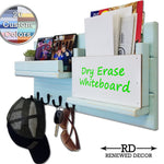 Classic Farmhouse Wall Mounted Organizer, 20 Colors & 5 Hooks Finishes by Renewed Decor