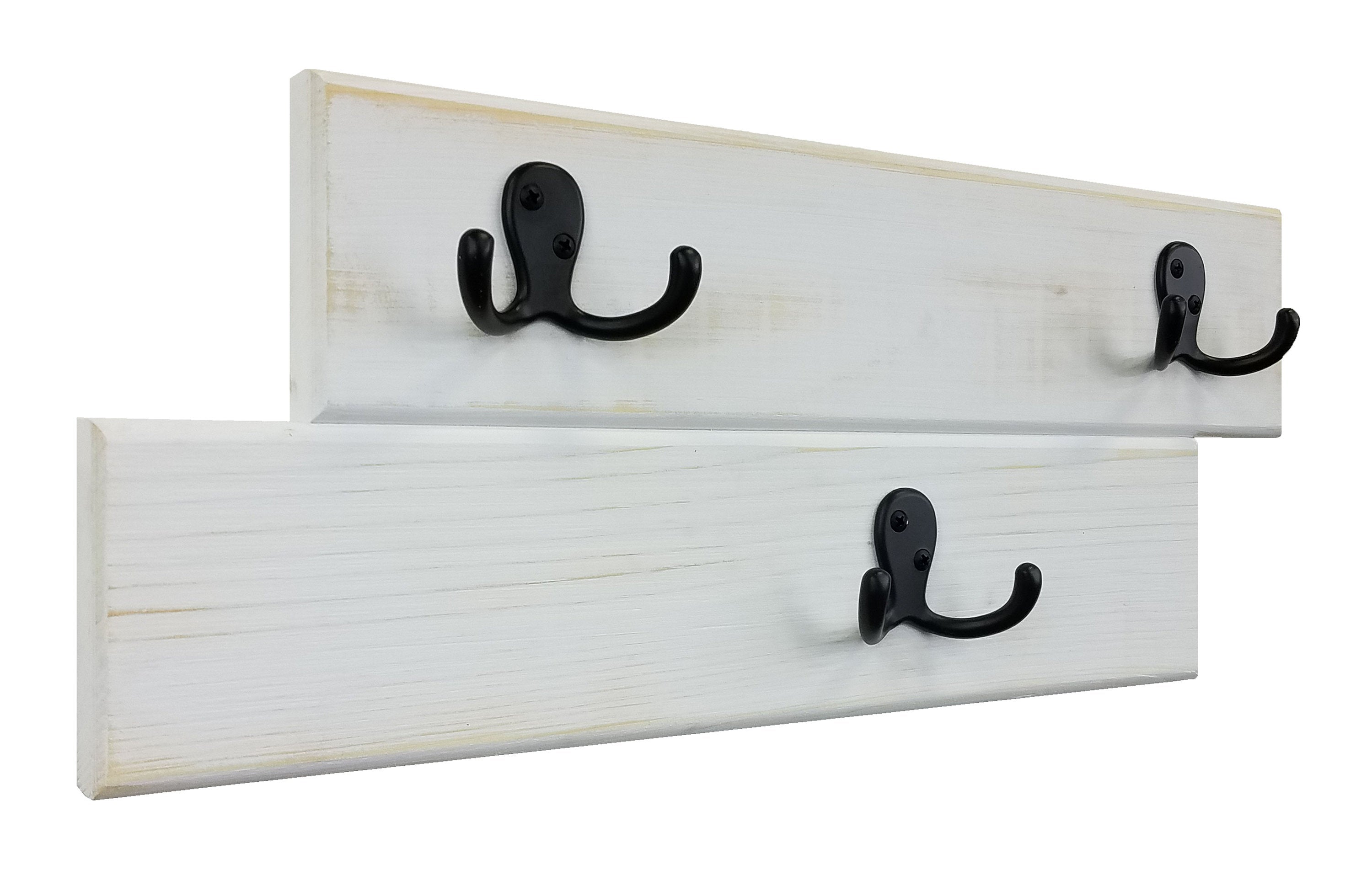 Arbor Way Wall Hooks - 20 Paint Colors, Shown in Bright Ivory White
