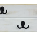 Arbor Way Wall Hooks - 20 Paint Colors, Shown in Bright Ivory White
