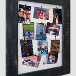Woodland Picture Frame Collage, Wood Picture Frame, Collage Photo Framed, Wedding Picture Frame, Engagement Picture Frame - Renewed Decor & Storage