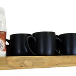 Extra Deep Farmhouse Shelf with Ledge, 7 Sizes & 20 Colors, Shown in Driftwood