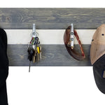 Cape May Boat Cleat Wall Hooks - 400 Color Combinations, Shown in Classic Gray & Bright Ivory White
