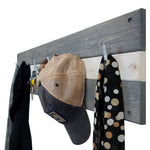 Cape May Boat Cleat Wall Hooks - 400 Color Combinations, Shown in Classic Gray & Bright Ivory White