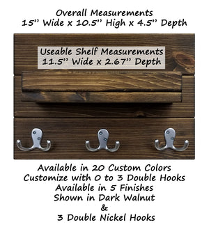 Calder Shelf with Hooks Size