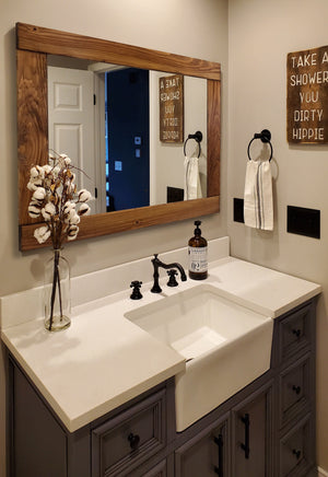 Wooden Over Sink Shelf, Bathroom Sink Shelf, Rustic Bathroom Over