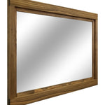 Farmhouse Wood Framed Wall Mirror, Shown in Driftwood 