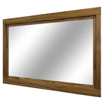 Farmhouse Wood Framed Wall Mirror, Shown in Driftwood 