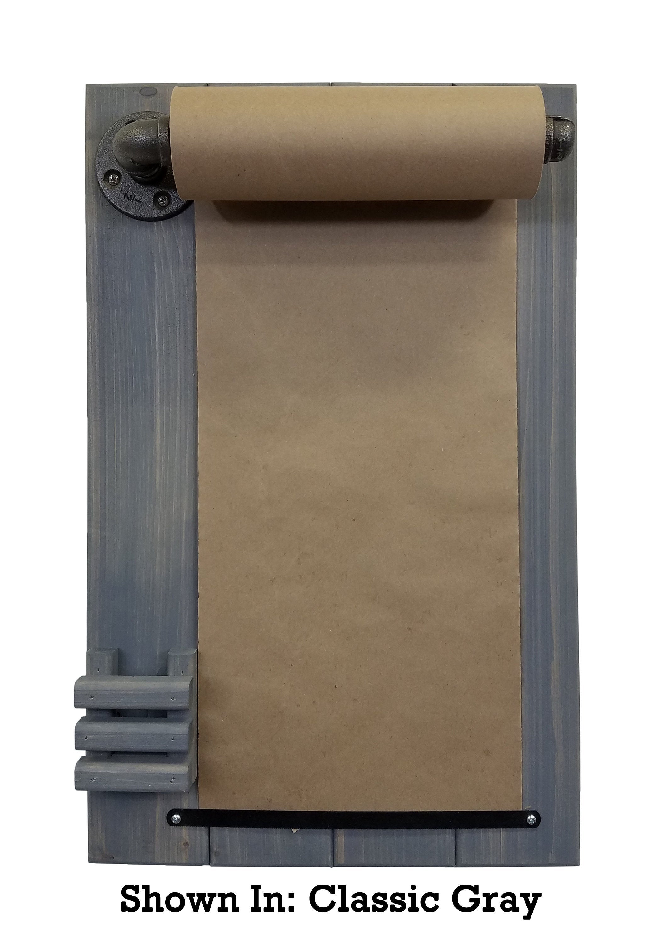 Rydal Farmhouse Rustic Wooden Memo Paper Roll Holder - Renewed Decor & Storage