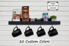 Bridgewater Wooden Wall Shelf with Hooks, 20 Colors, Lane of Lenore