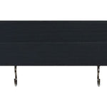 Bridgewater Wooden Wall Shelf with Hooks - 20 Paint Colors, Shown in Kettle Black