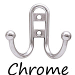 Double Prong Ball End Utility Hook Chrome Finish