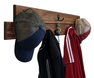 Arbor Way Wall Hooks - 20 Stain Colors, Shown in Special Walnut