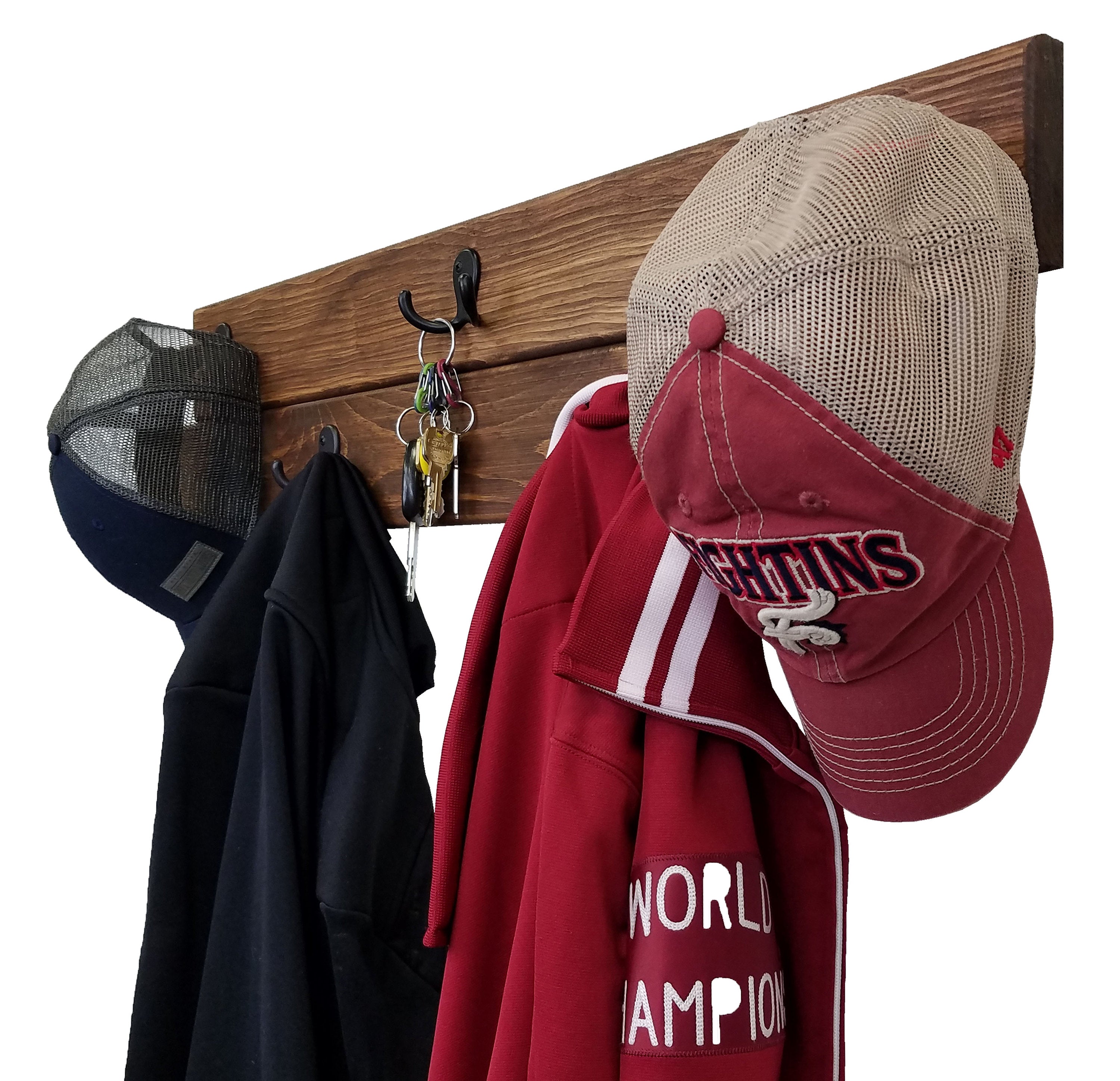 Arbor Way Wall Hooks - 20 Stain Colors, Shown in Special Walnut