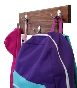 Arbor Way Wall Hooks - 20 Stain Colors, Shown in Red Oak