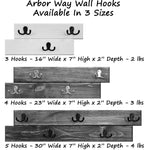 Arbor Way Wall Hooks 3 Sizes