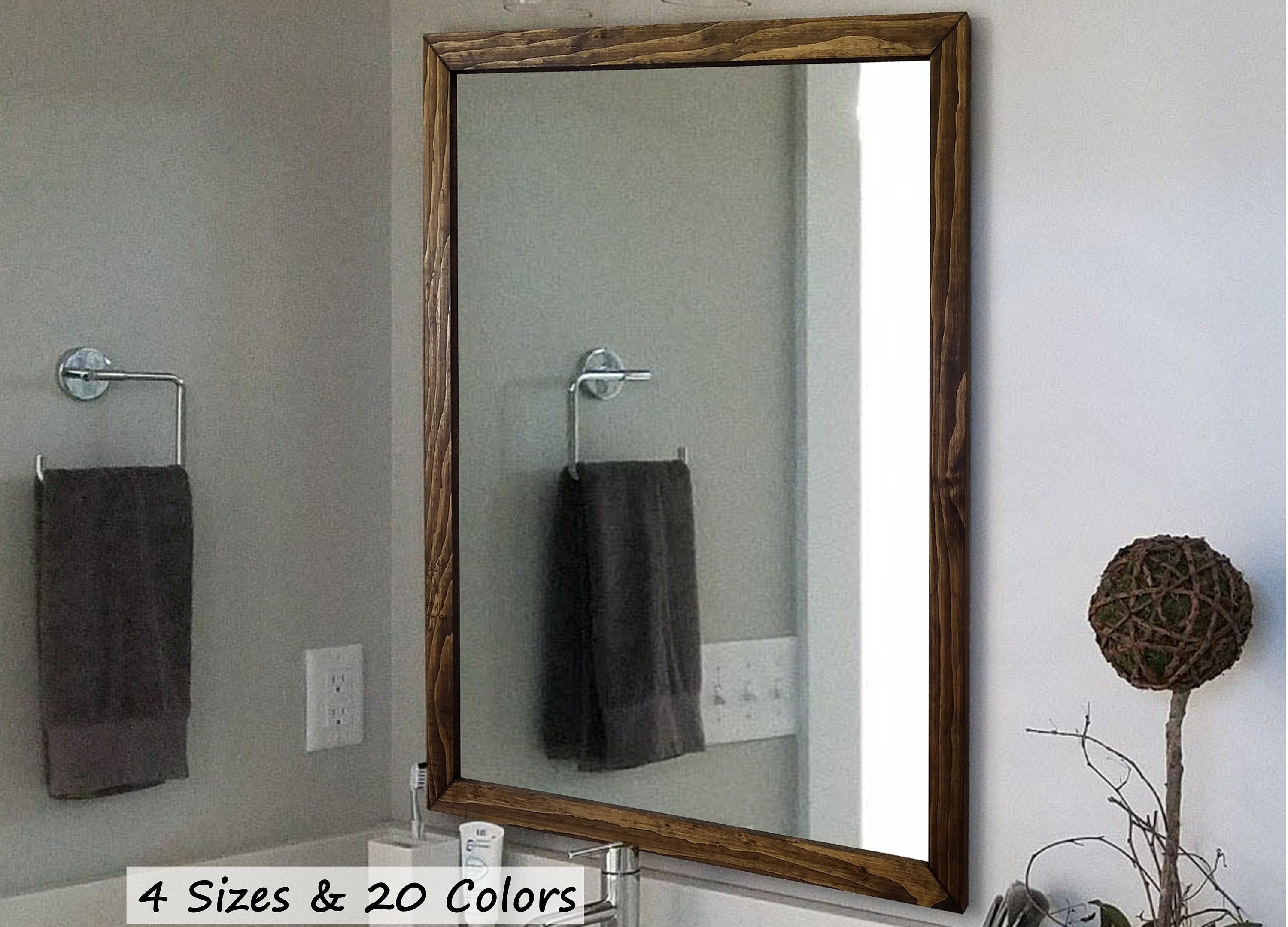 Carriage House Framed Mirror, 6 Sizes & 20 Colors, Lane of Lenore
