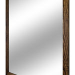 Carriage House Framed Mirror - Available In 6 Sizes & 20 Colors, Shown in Dark Walnut